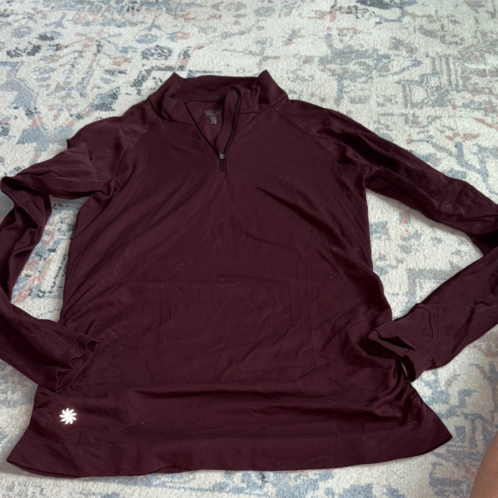 Athleta pullover size small Maroon Long Sleeve
